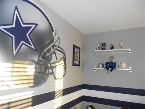 Dallas Cowboys Bedroom Featuring Fathead Wall Graphic 1000 Dallas