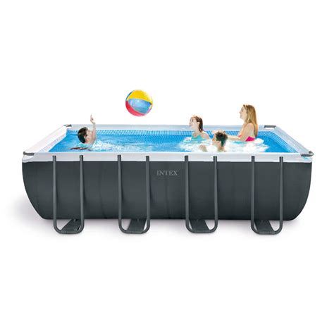 Intex 26355eh Ultra 18ft X 9ft X 52in Ultra Xtr Rectangular Frame Pool