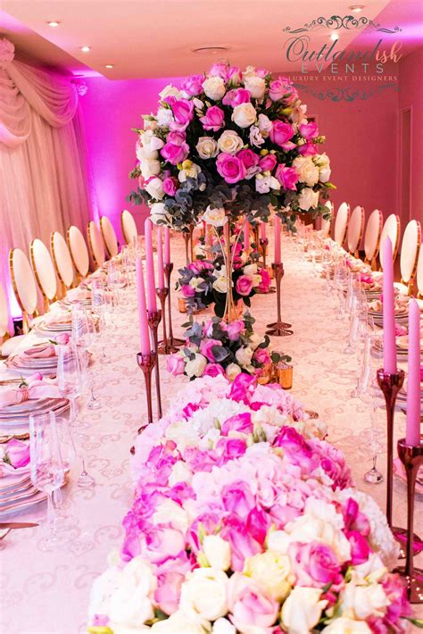 Rosegold Blush Vip High End Corporate Dinner Outlandish Events