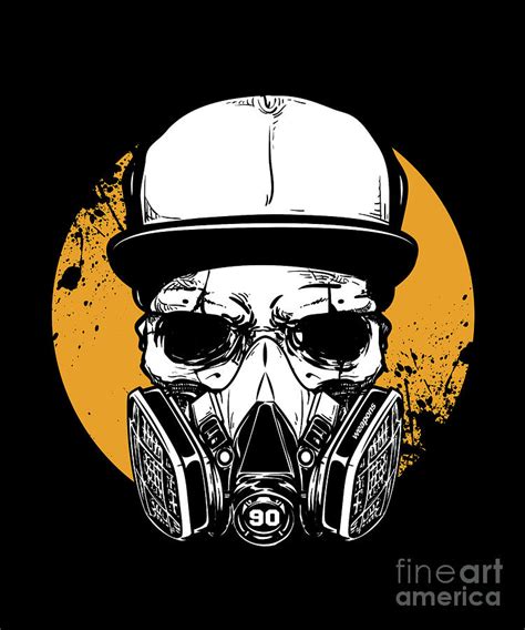 Art Face Cover Anti Toxic Inhalation T Skull Gas Mask Skull Graffiti