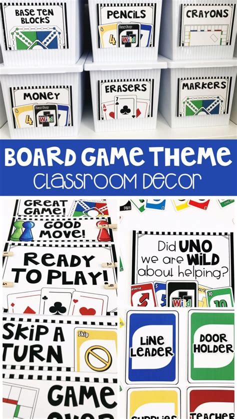 Game Classroom Theme Decor And Organization Editable Kit Board Game