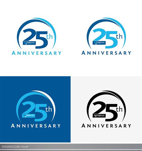 Find the best inspiration you need for your. 25th Anniversary Logo Design Wanted for MyBadges.com ...
