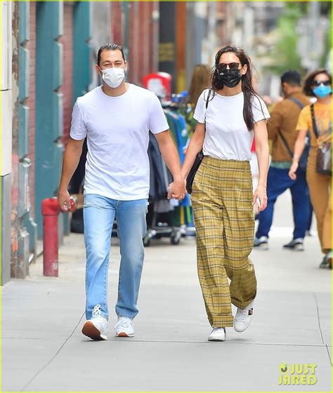 Katie Holmes Holds Hands With Boyfriend Emilio Vitolo During Stroll In