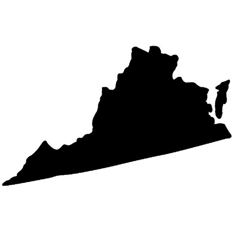 Virginia share its border with states named maryland, west virginia, kentucky, tennessee and north. Virginia Silhouette at GetDrawings | Free download