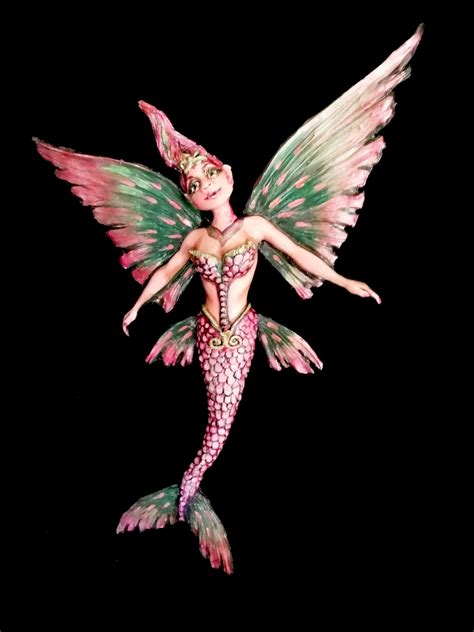 Flying Fish Mermaids Wall Hanging 1 Etsy