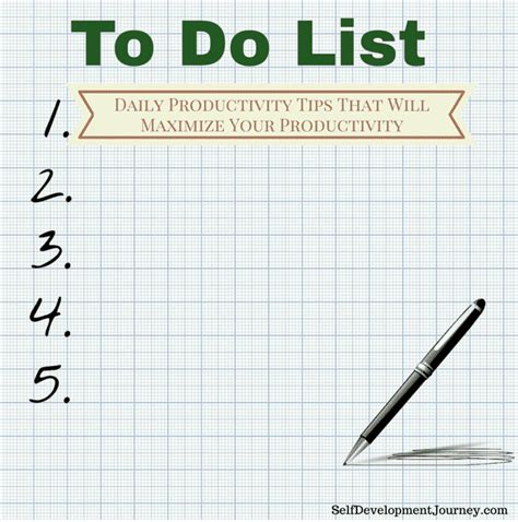 Daily Productivity Tips That Will Maximize Your Productivity Self