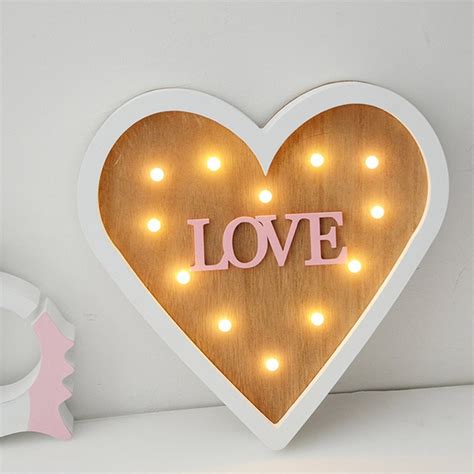 Love Letter Led Lights Romantic Creative D Marquee Indoor Decorative