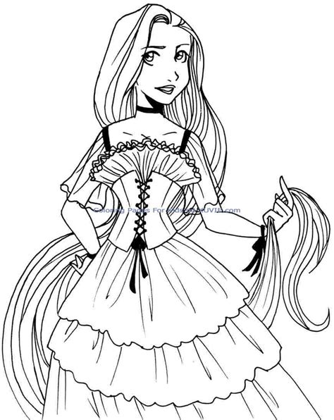 Disney Princess Dresses Coloring Pages Coloring Pages