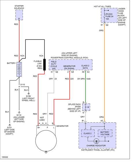 Does anyone have acess to a alternator wiring schematic for a 02 5.3, to the bcm. 2002 chevy trailblazer, no message to alternator. grey as well as red 20 ish gauge wire are w/o ...