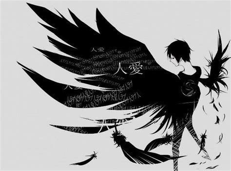 Anime Crow Wings Via Onee Sama Anime Art Pinterest