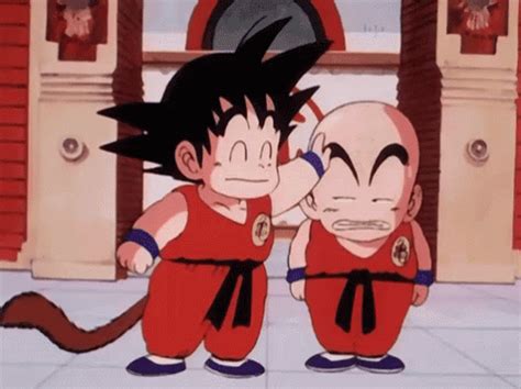 Dbz Goku And Kriliin Gif Gifdb Com