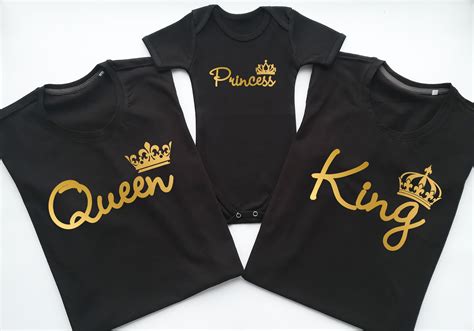 Family Matching tshirt, Family Outfit, Family shirts King Queen ...