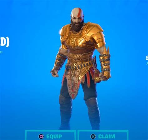 Kratos Gold Skin Armor By Jaybird742 Fiverr