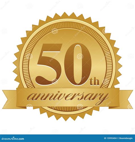 50th Anniversary Seal Eps Stock Images Image 15995404