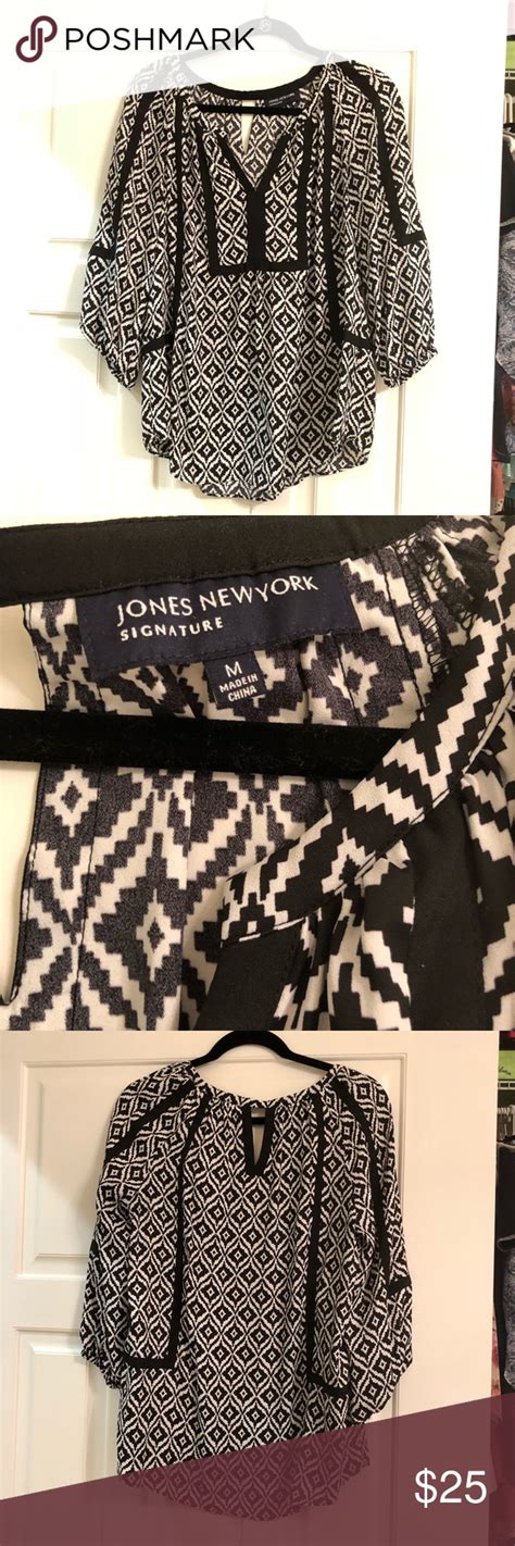 Jones New York Signature Blouse Jones New York Signature Clothes