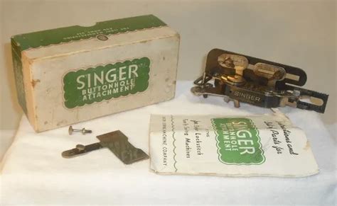 VINTAGE 1940S SINGER Buttonhole Attachment 121795 W Original