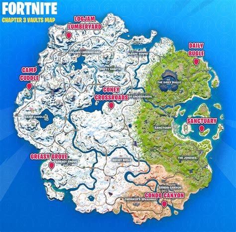 Fortnite Chapter Vault Locations Guide Polygon