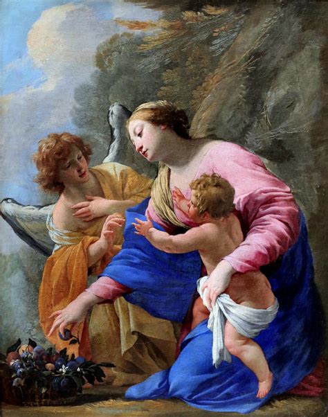 Img1796e Simon Vouet 1500 1649 Paris La Vierge Et Lenfan Flickr