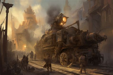 Armoured Train Steampunk Concept Piece By Arcstormdesigns On Deviantart