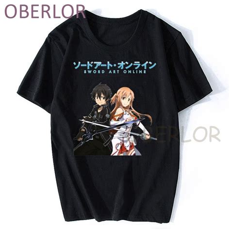 Sword Art Online T Shirt Anime Sao Print Streetwear Unisex Casual Loose