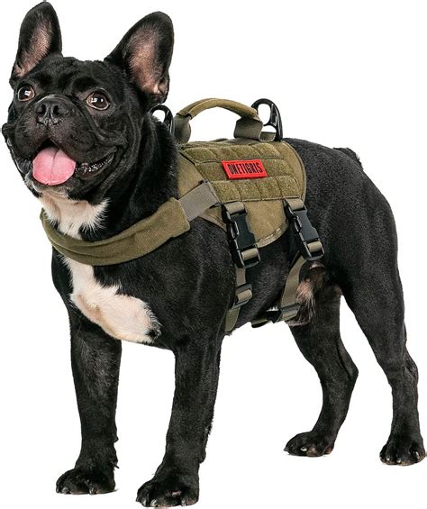 Onetigris Tactical Dog Harness Small Dog Puppy No Pull Adjustable