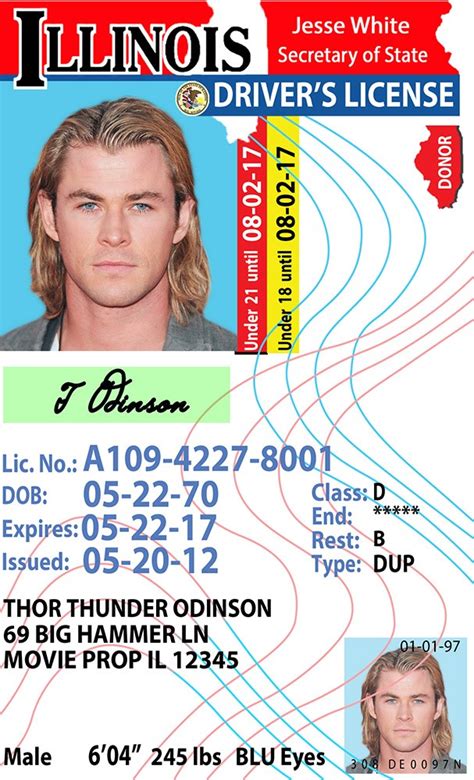 • card format is vertical for minors (persons under 21) and horizontal for adults (persons 21 and over). Illinois (IL) under 21 Drivers License - ID Viking