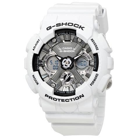 All our watches come with outstanding water resistant technology and are built to withstand extreme condition. Casio G-Shock White Resin Men's Watch GMAS120MF-2A - G ...