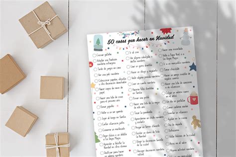 Imprimible 50 Cosas Que Hacer En Navidad Mlc Estudio Inspiración Y