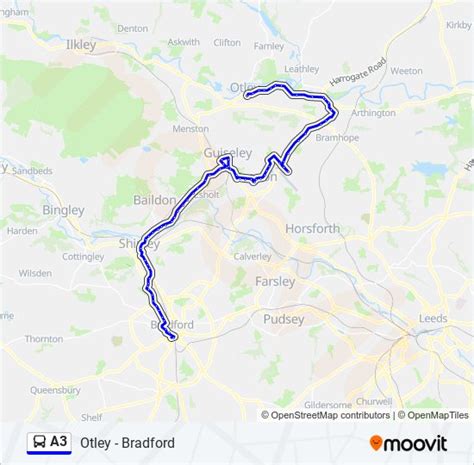 A3 Route Schedules Stops And Maps Bradford City Centre Updated