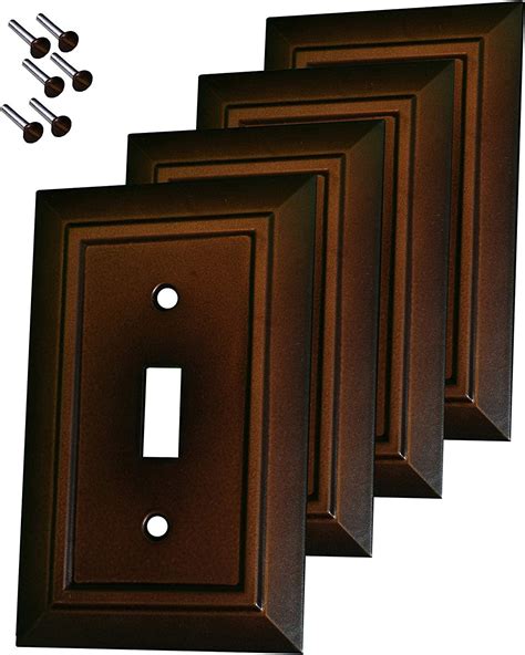 Pack Of 4 Wall Plate Outlet Switch Covers By Sleeklighting Decorative