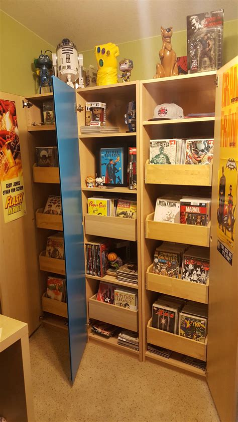 Comic Cabinets Thanks Ikea Comic Book Storage Comic Book Box