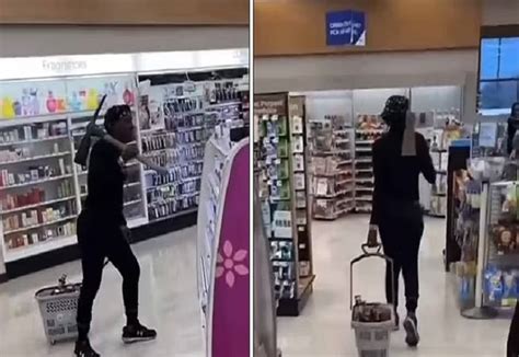 Woman With A Pickaxe Shoplifts In Broad Daylight In A Los Angeles Rite Aid