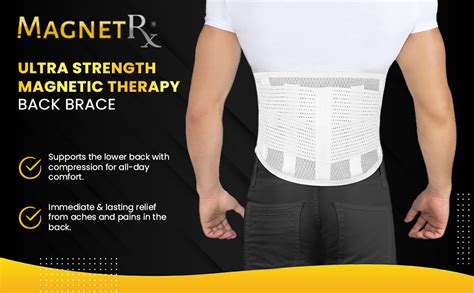 Magnetrx® Magnetic Back Brace Waist Magnet Wrap For Back Pain