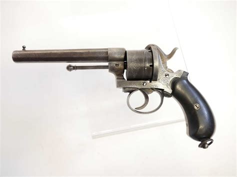 Lot 18 Belgian 12mm Pinfire Revolver
