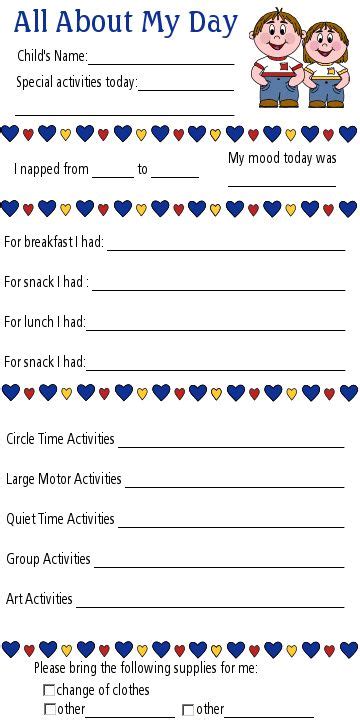 Maybe you would like to learn more about one of these? The 25+ best Daycare daily sheets ideas on Pinterest | Daycare schedule, Infant daily report and ...