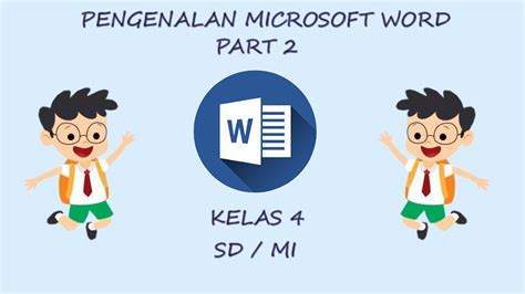 Ed4 Pengenalan Microsoft Word Part 2 Video Tutorial Youtube