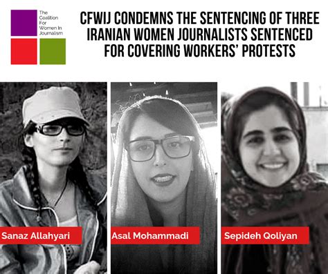 Cfwij Condemns The Sentencing Of Three Iranian Women Journalists Sentenced For Covering Workers