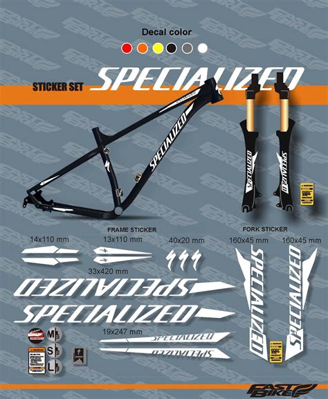 Custom Made Specialized Decals On Bike Frame And Fork Etsy Bike