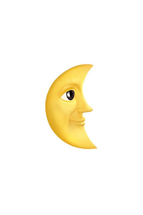 A Yellow Crescent Moon With A Smiling Face On Its Side Against A