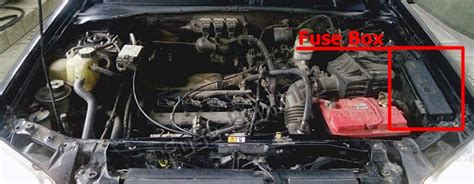 One is in the engine compartment just behind the battery above the drivers wheel fender. 05 Mazda Tribute Fuse Box