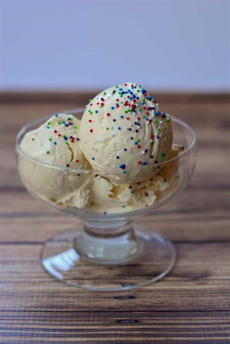 Premium ice cream contains a high percentage of fat and are not churned in a way that incorporates a lot of air. Homemade Ice Cream with only 3 Ingredients {No Ice Cream Maker Needed!}