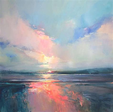 Magdalena Morey Reaching For The Sky Abstract Landscape Painting