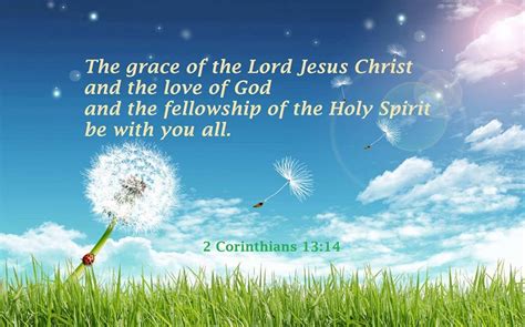 2 Corinthians 1314 The Grace Of The Lord Jesus Christ And The Love Of