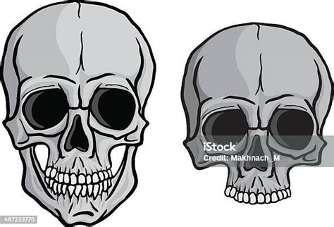 Human Skulls Vector Set Stock Illustration Download Image Now Istock