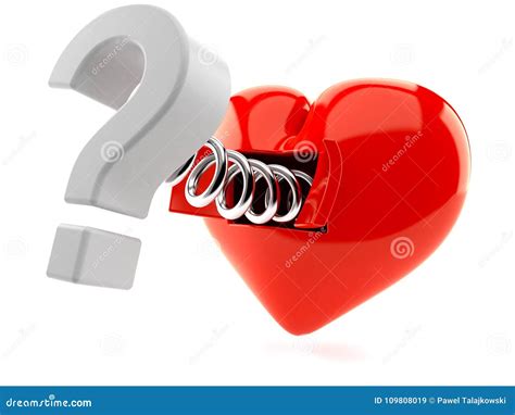 Heart And Question Mark Cartoon Vector 31821201