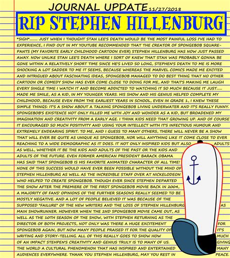 Rip Stephen Hillenburg By Deathfirebrony On Deviantart
