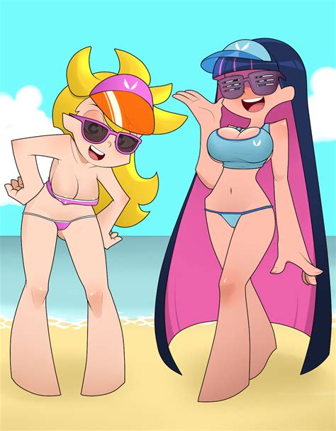Panty And Stocking Hit The Beach Ver A By Anoneysnufftan Hentai