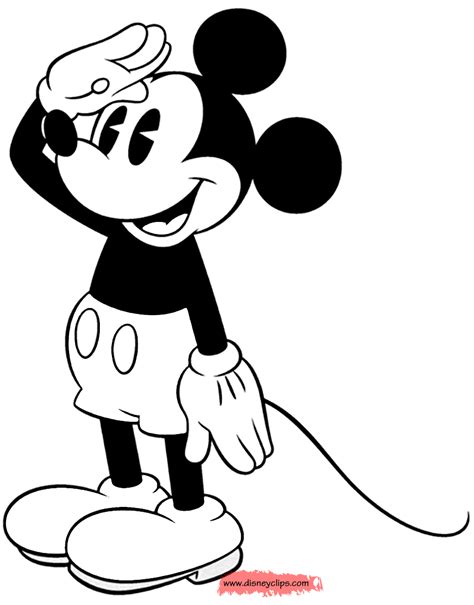 Mickey Mouse Coloring Pages Free Download On Clipartmag