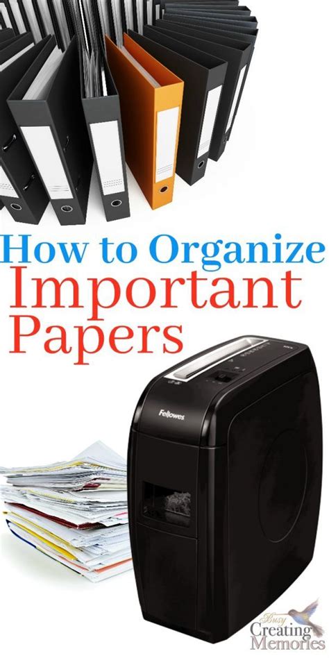 Paper clutter will soon be a thing of the past! The Best Tips on How to Organize Important Papers ...