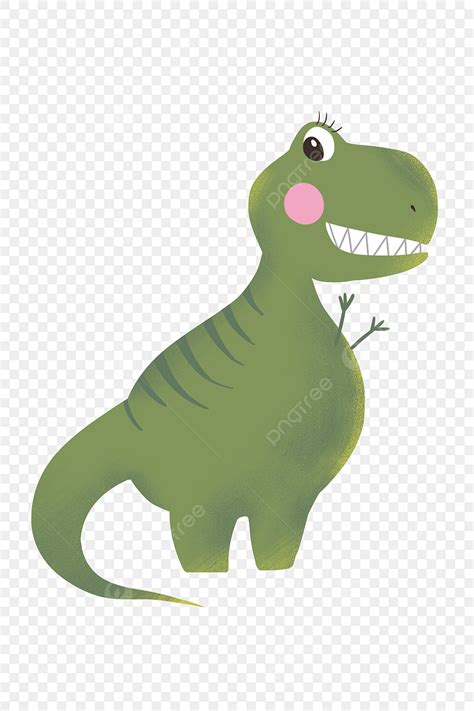Gambar Ilustrasi Dinosaurus Hijau Yang Lucu Clipart Dinosaurus
